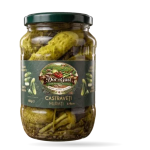 CASTRAVEȚI MURAȚI 6-9cm 680g COMANDA MINIMA 6 bucati din gama DOR SI GUST!