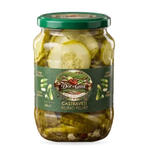 CASTRAVEȚI MURAȚI, FELIAȚI 680g COMANDA MINIMA 6 bucati din gama DOR SI GUST!