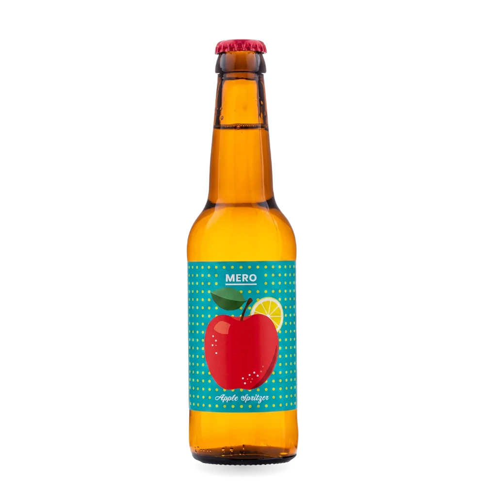 MERO 100%NATURAL -suc carbogazos din mere și lămaie 330ml COMANDA MINIMA 6bucati!